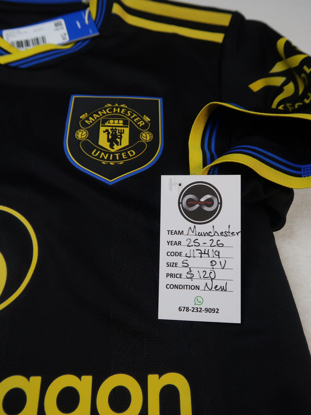 2025-26 Manchester United Away Jersey tag