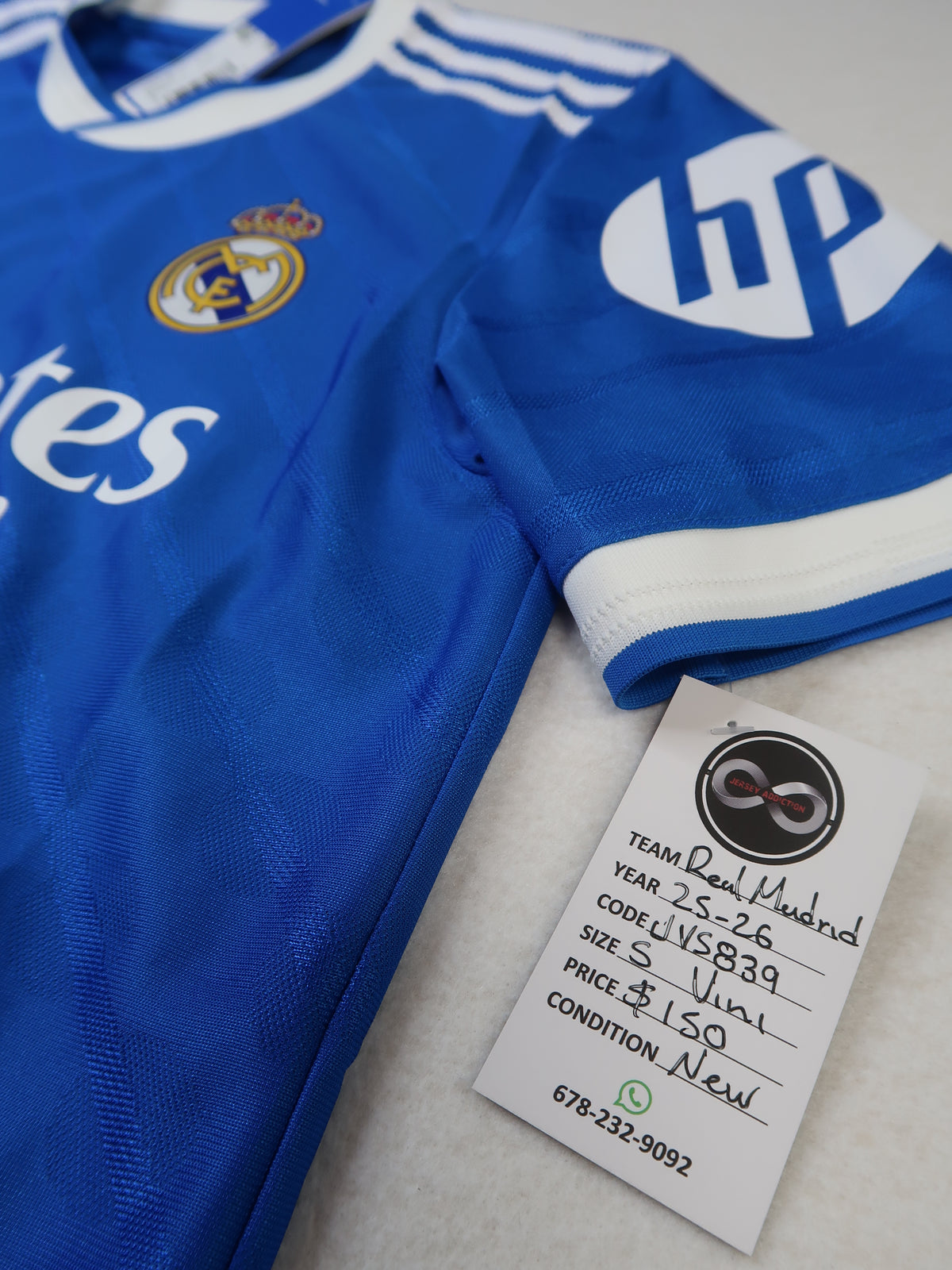 2025-26 Real Madrid Vini Jr 7 Third Jersey / Small / New
