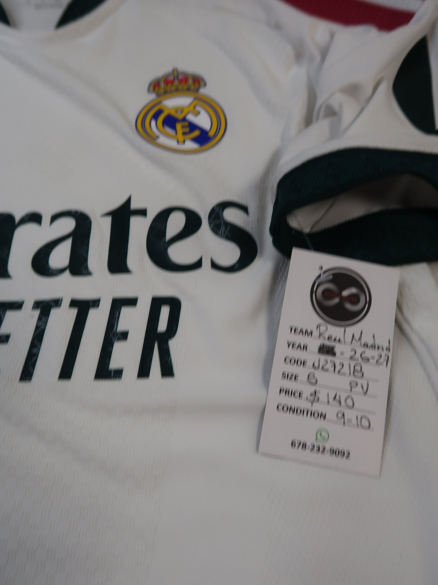 2026-27 Real Madrid Player Version Home Jersey / Small / 9-10