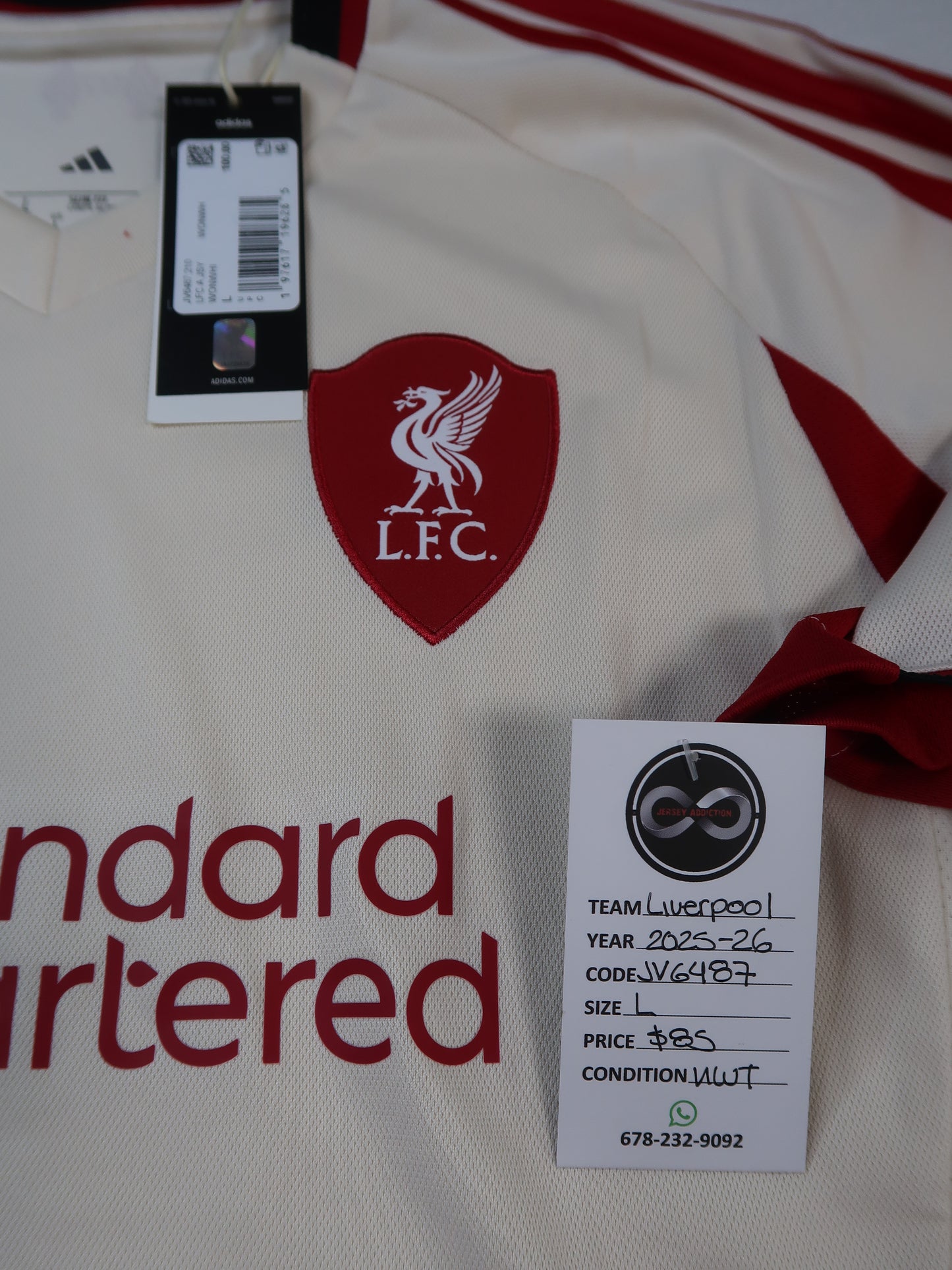 2025-26 Liverpool Away Jersey / Large / NWT