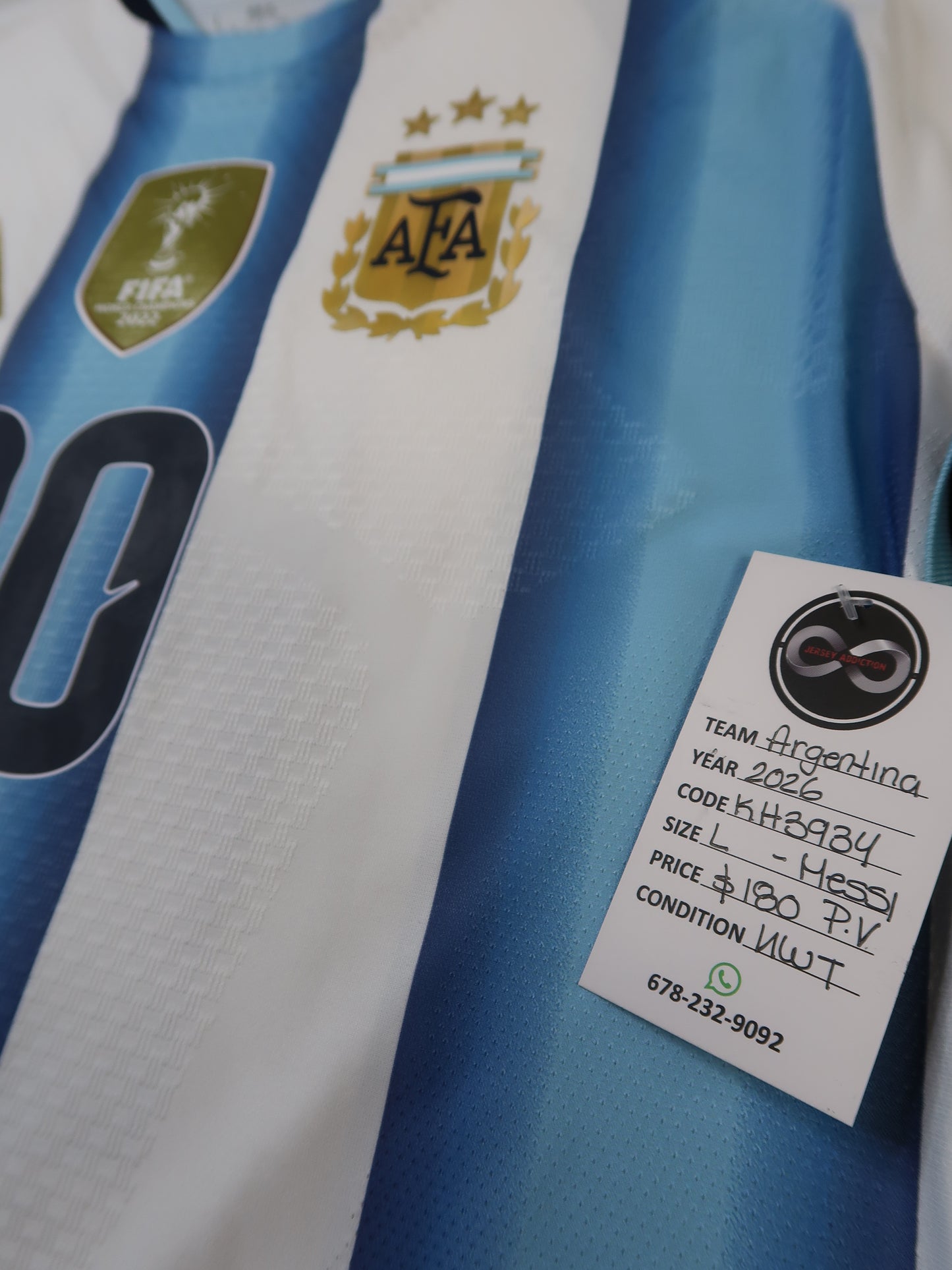 2026 Argentina Messi 10 Home Player Version Jersey / Large / NWT