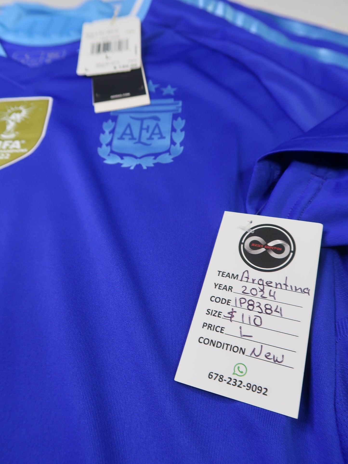 2024 Argentina Home Jersey / Large / New