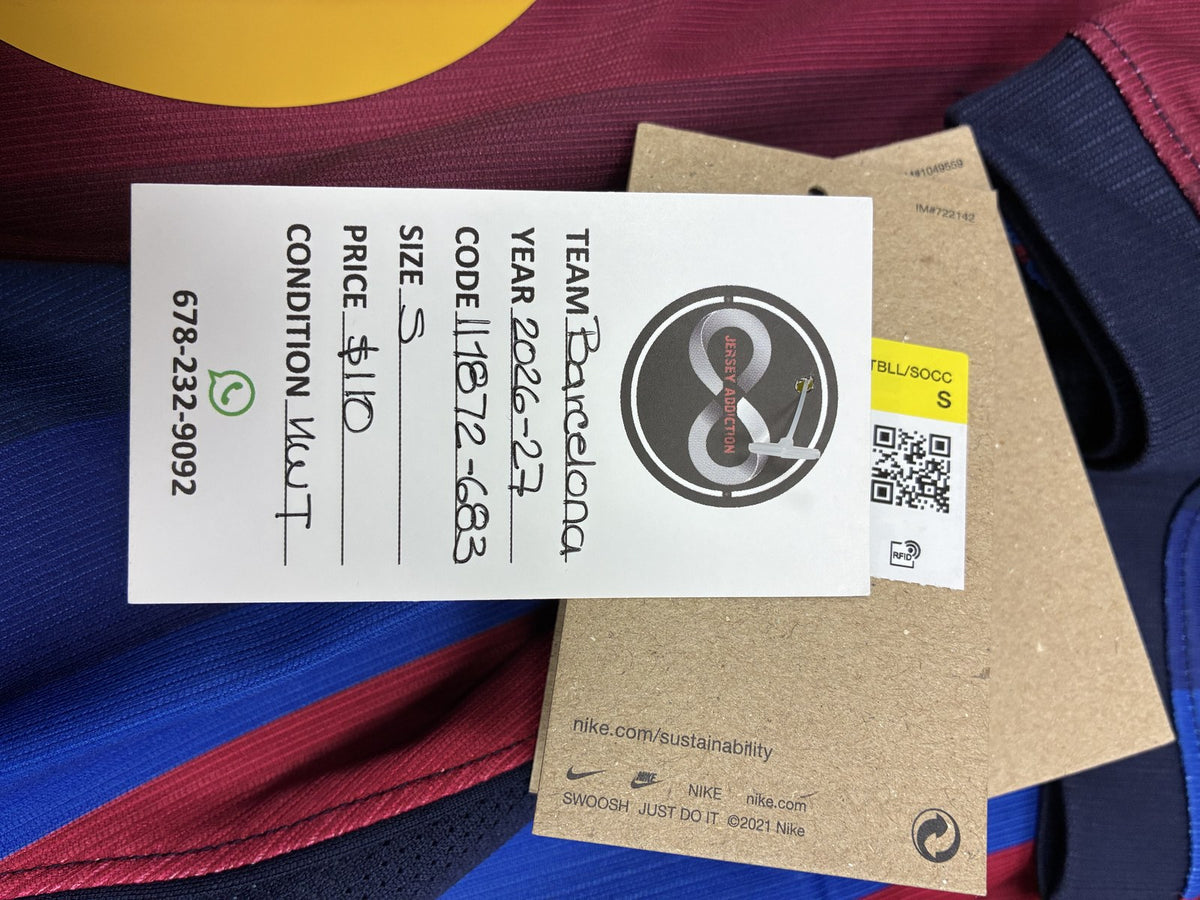 2026-27 Barcelona Home Jersey Small