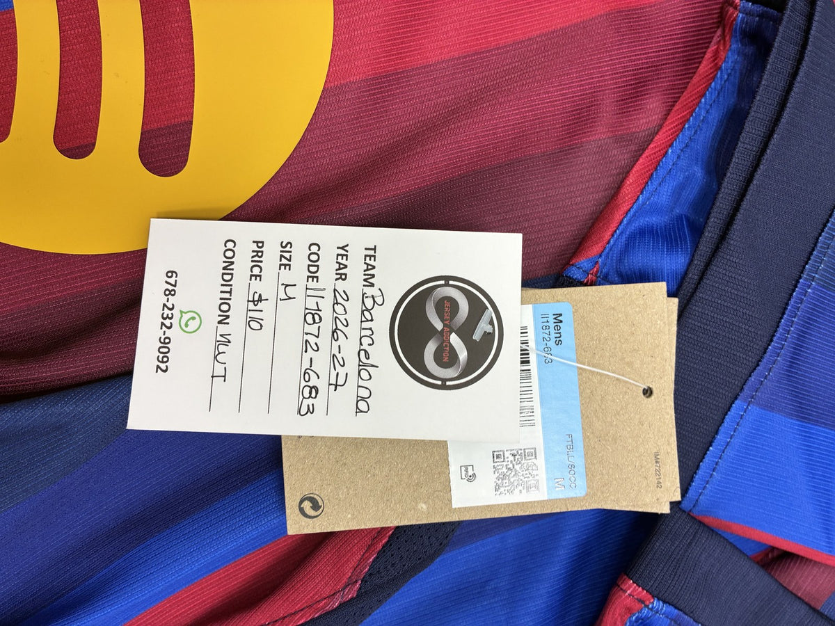 2026-27 Barcelona Home Jersey Medium
