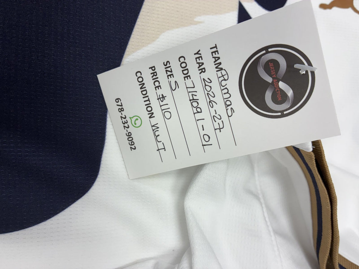 2026-27 Pumas UNAM Away Jersey Small