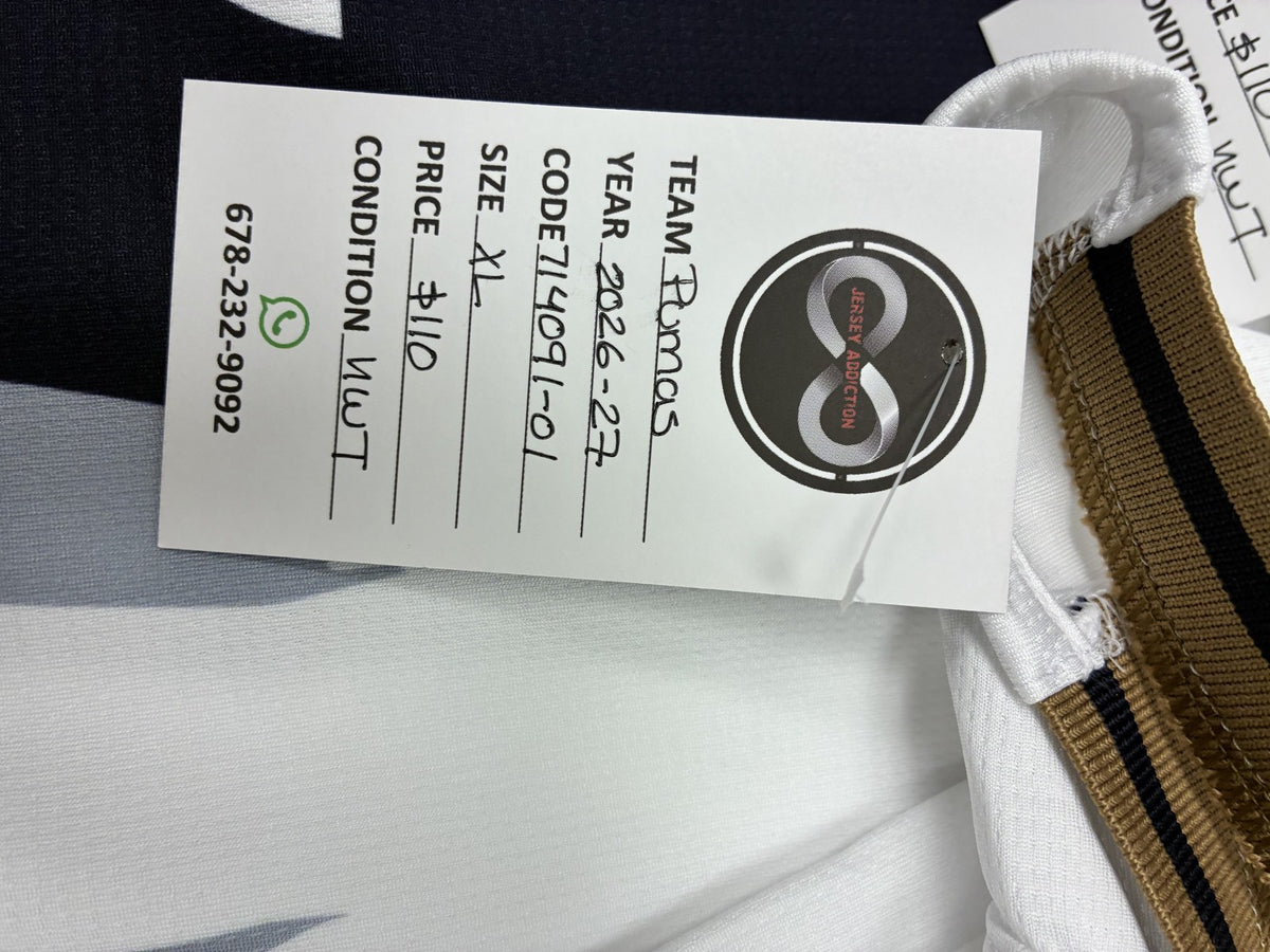 2026-27 Pumas UNAM Away Jersey X-Large