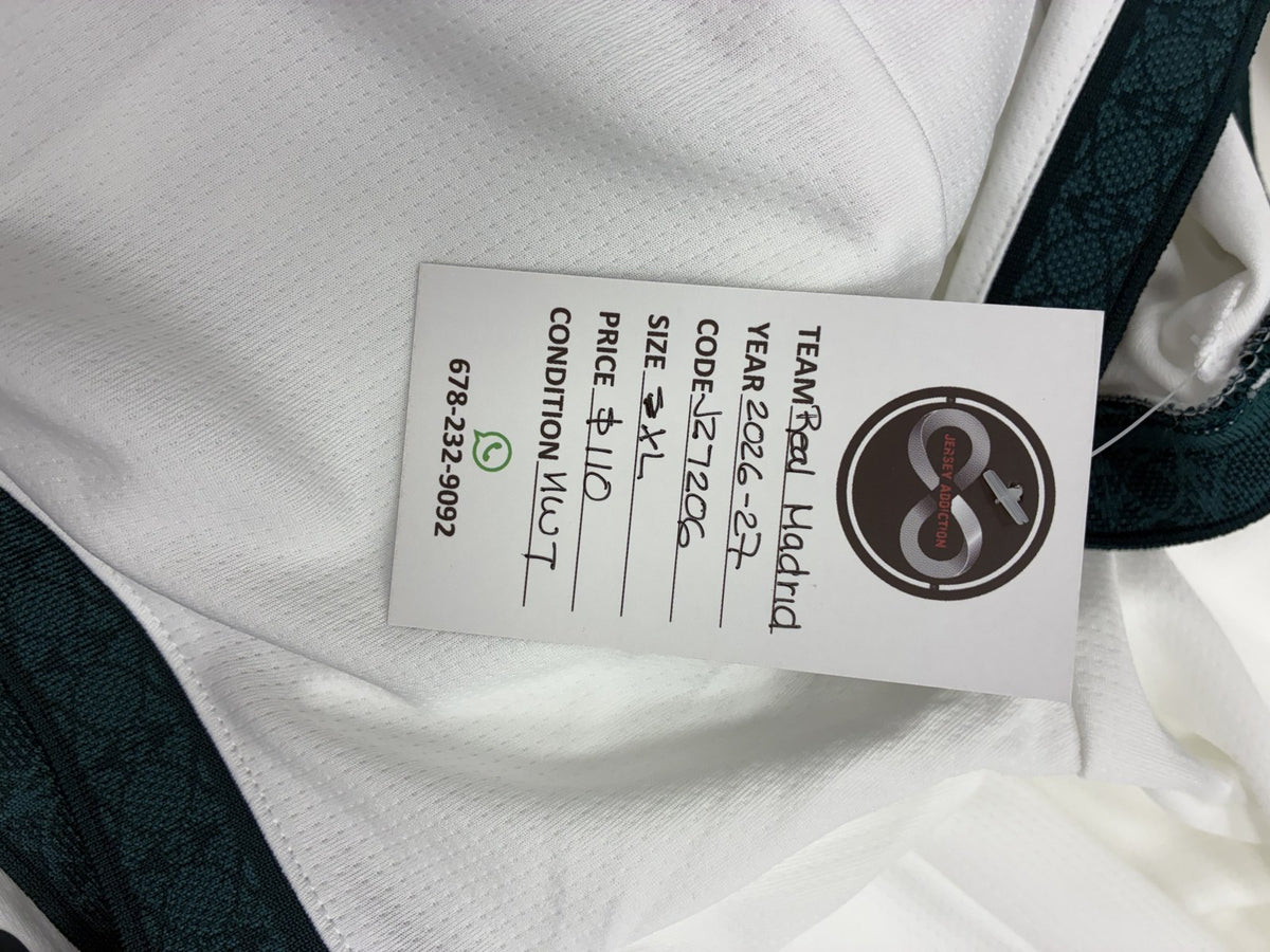 2026-27 Real Madrid Home Jersey XX-Large
