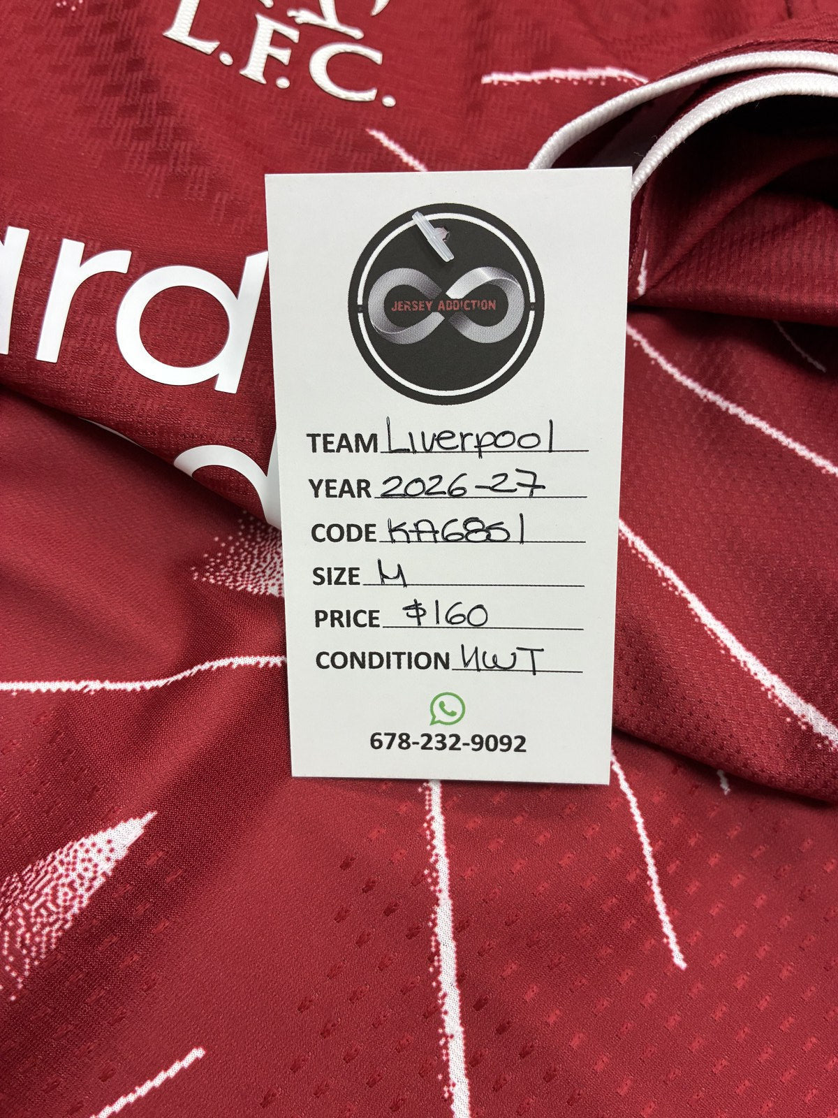 2026-27 Liverpool Home Jersey Medium