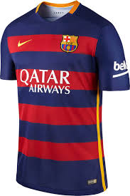 2015-16 FC Barcelona Home Jersey / Large / Excellent