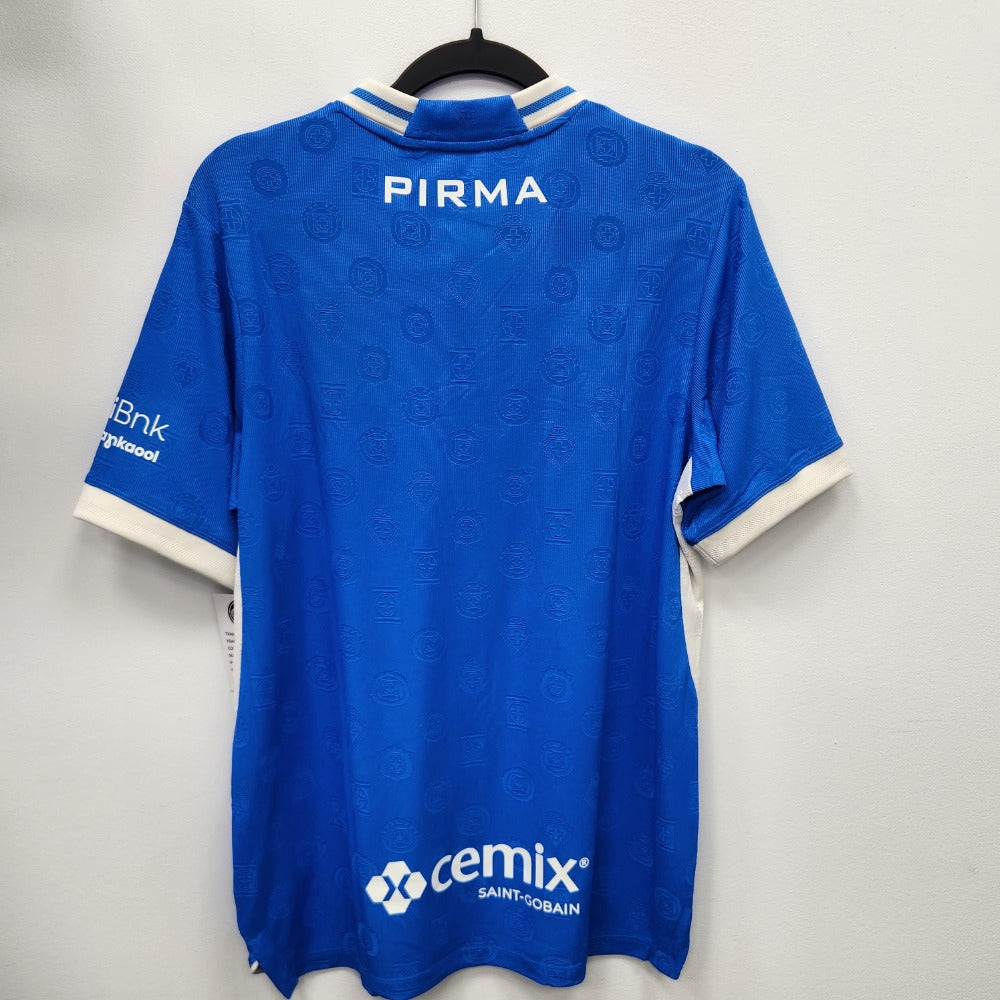 2026-27 Cruz Azul home jersey front, royal blue with white collar