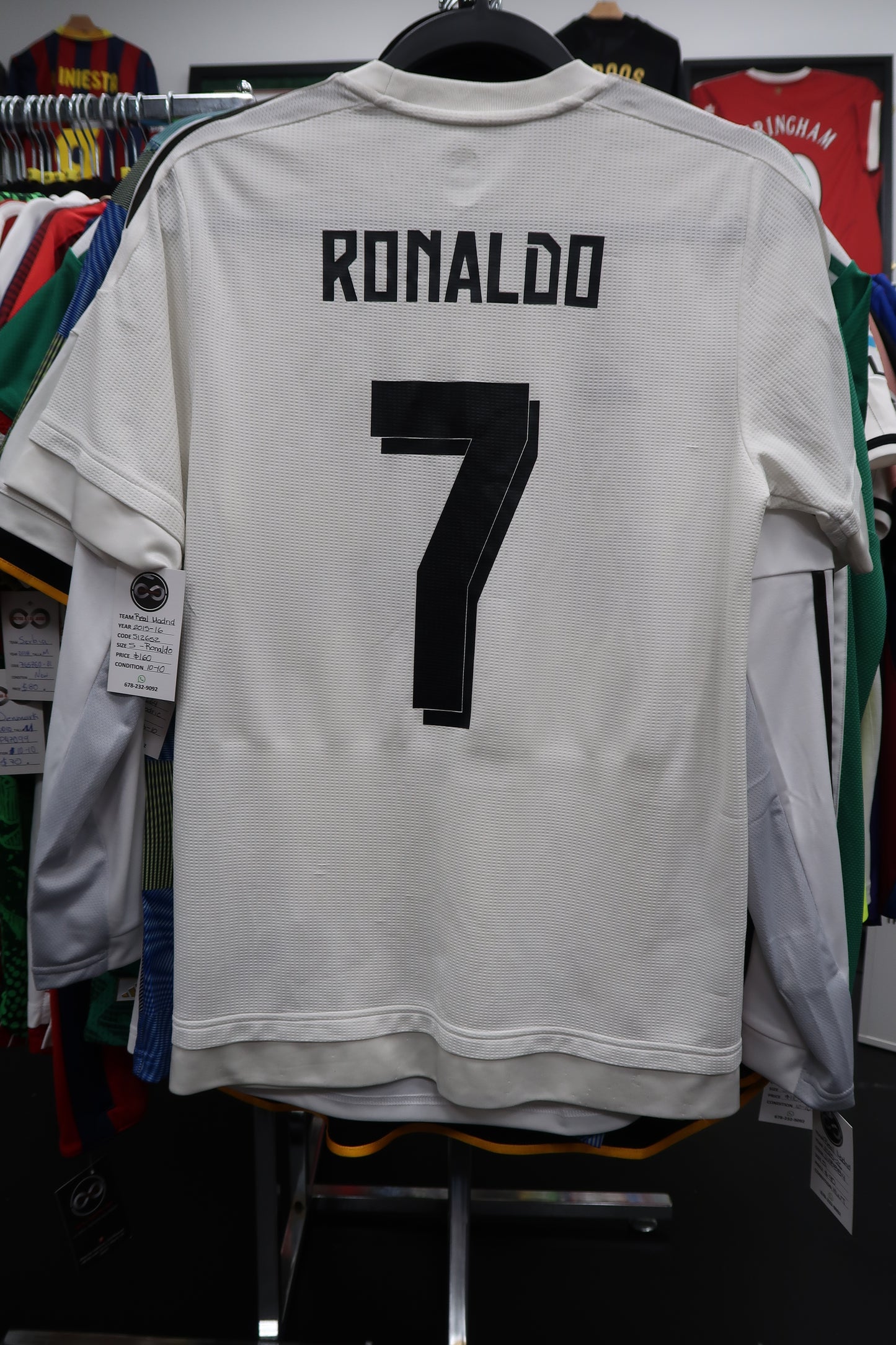 2015-16 Real Madrid Ronaldo 7 Home Jersey back