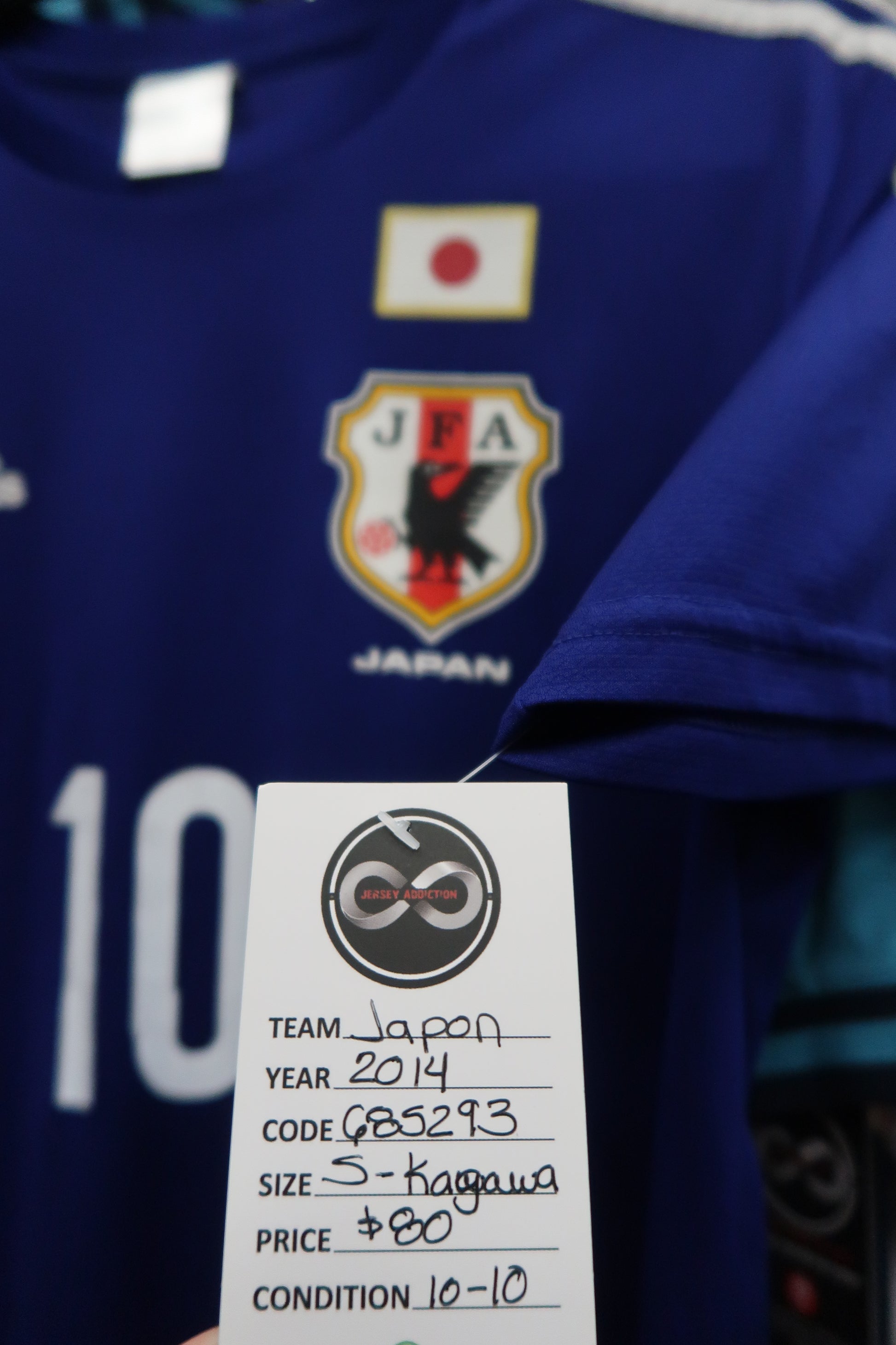 2014 Japan Kagawa 10 Home Jersey tag