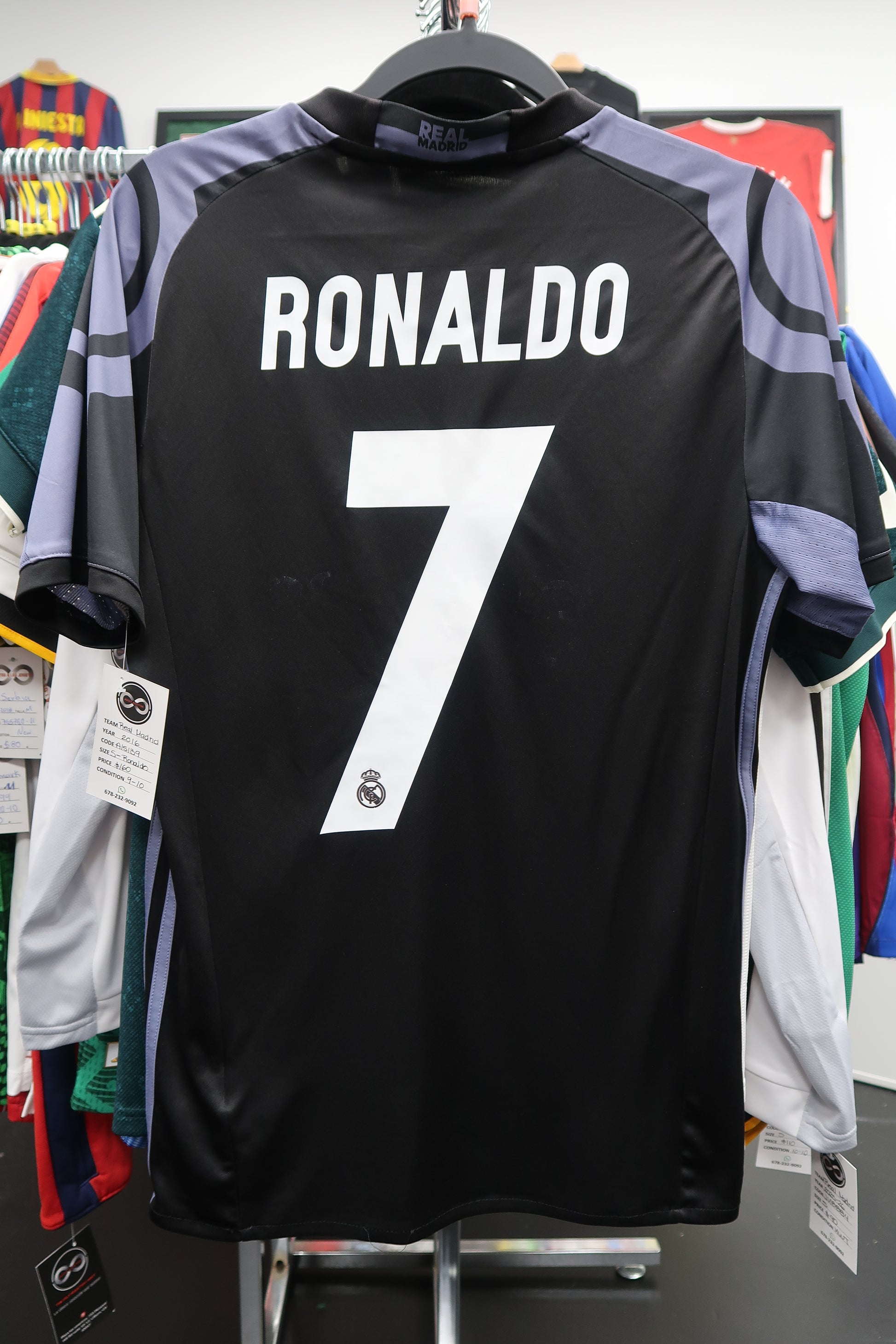 2016-17 Real Madrid Ronaldo 7 Third Jersey back
