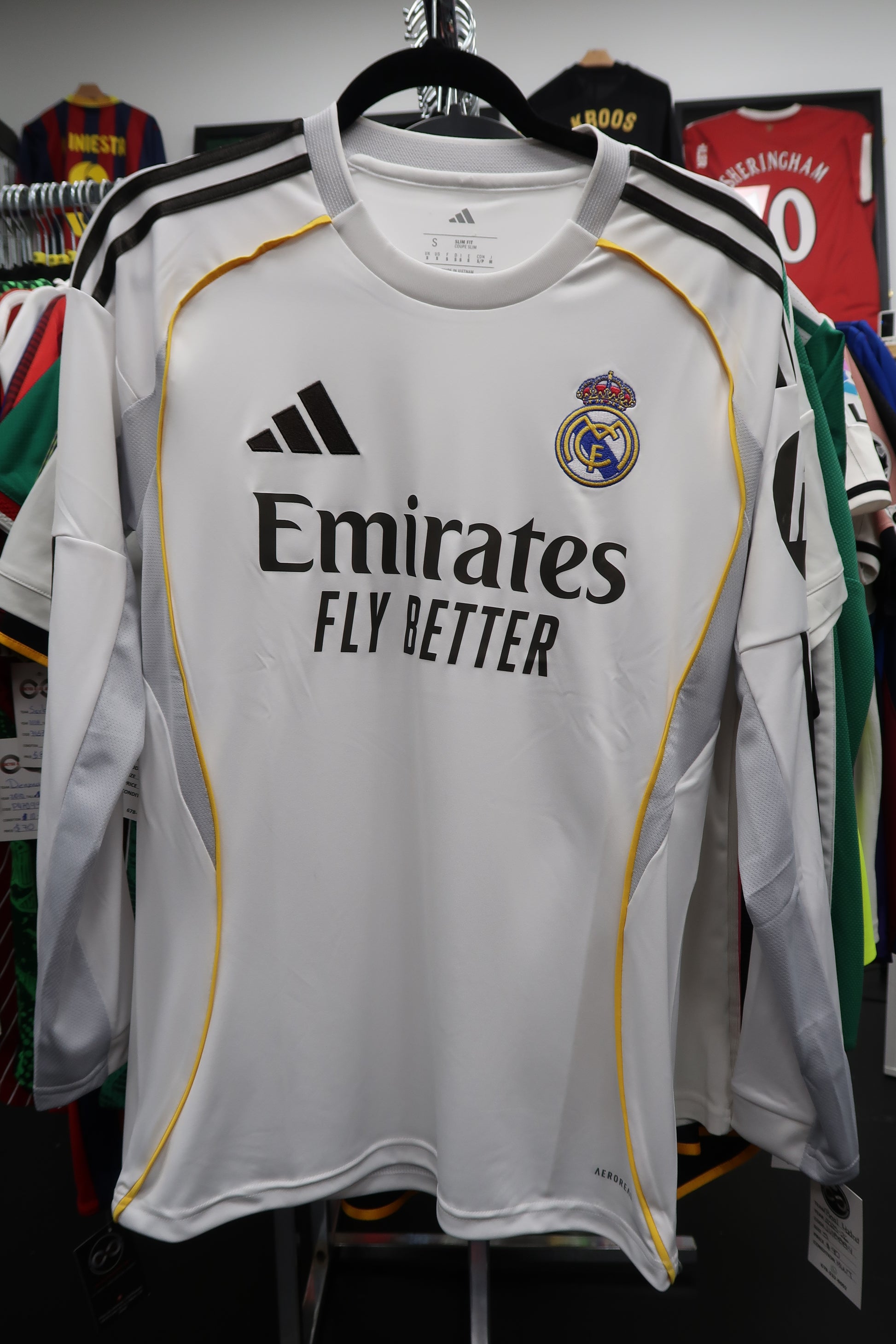2025-26 Real Madrid Long Sleeve Home Jersey front