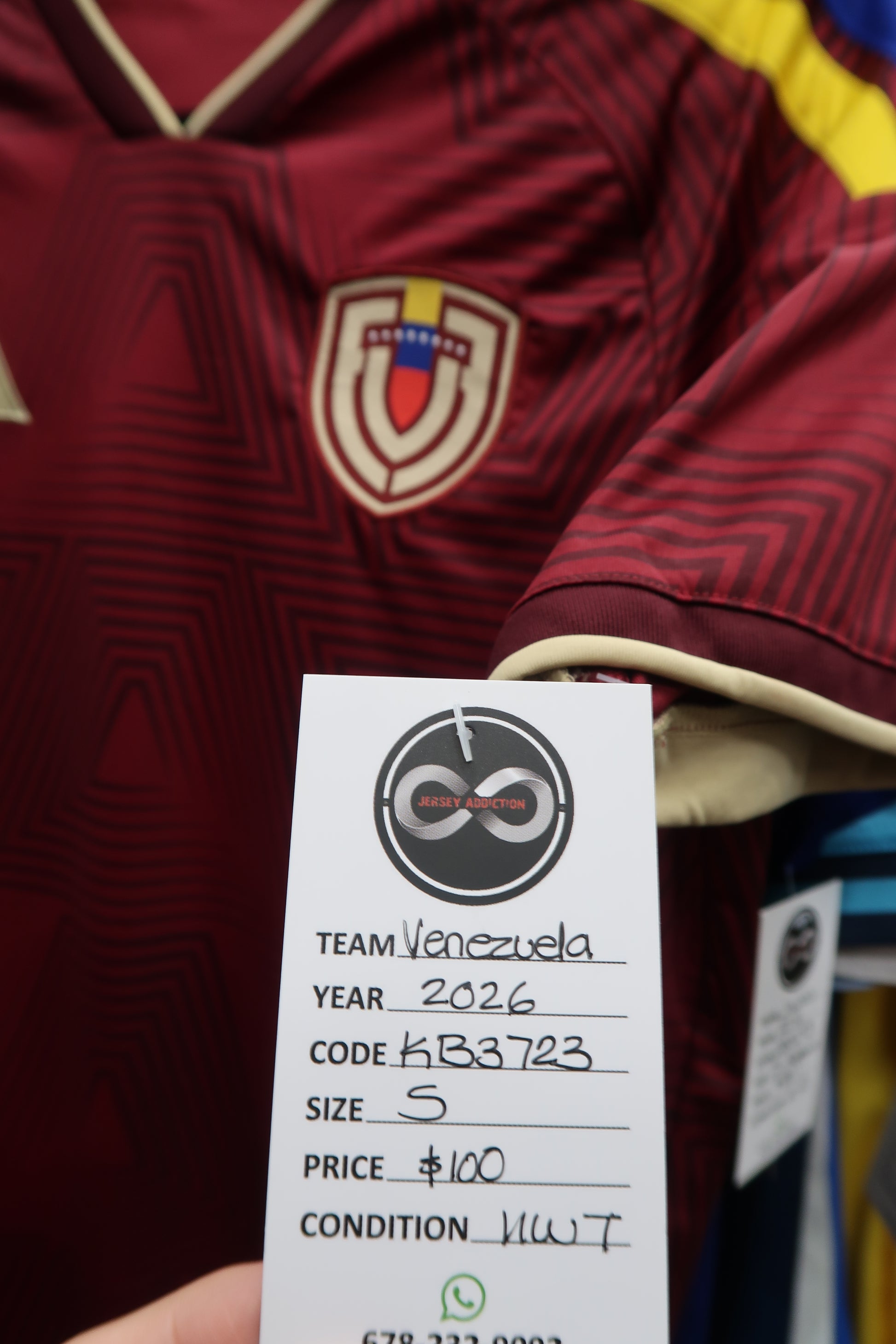 2026 Venezuela Home Jersey tag