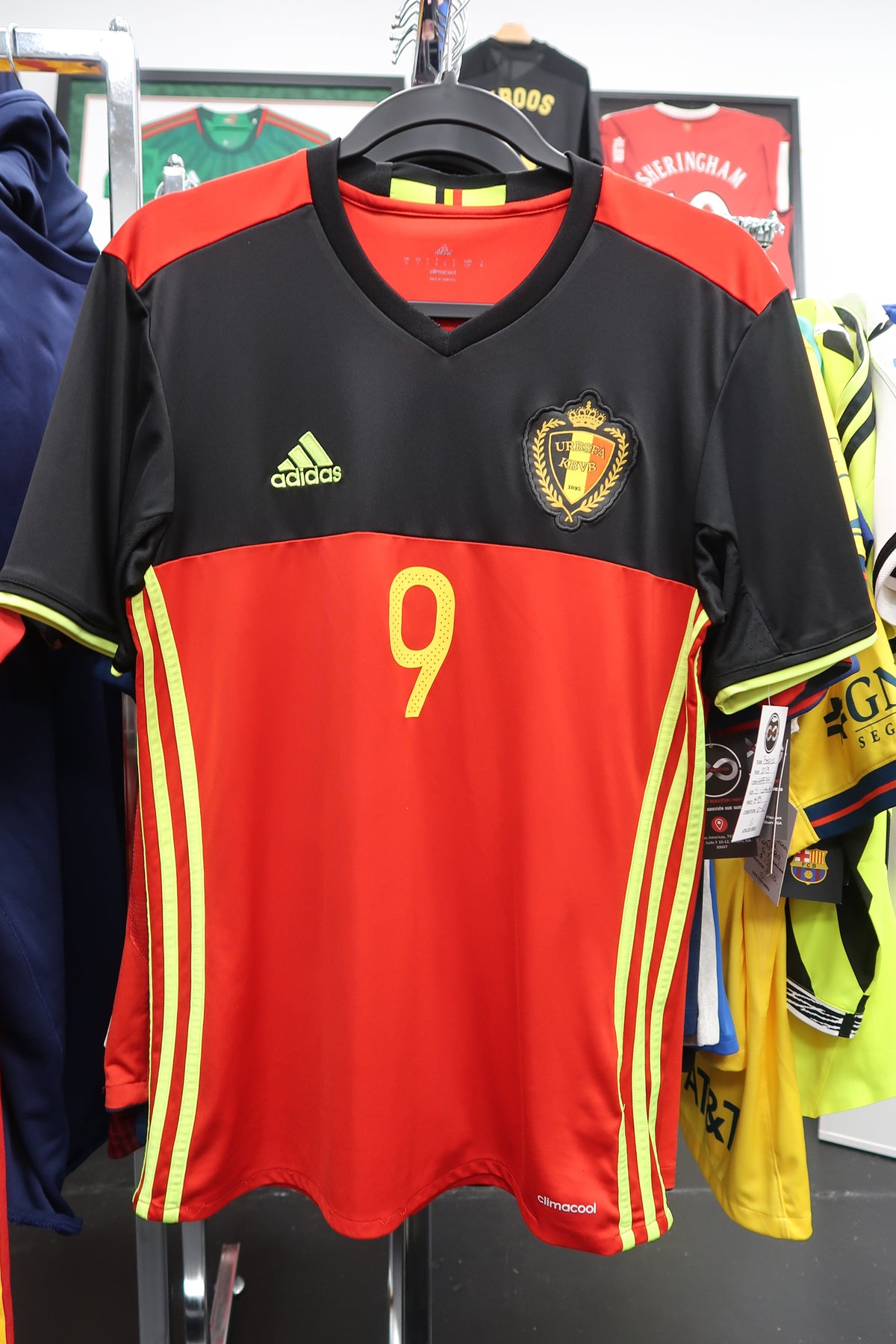 2015 Belgium Romelu Lukaku 9 Home Jersey