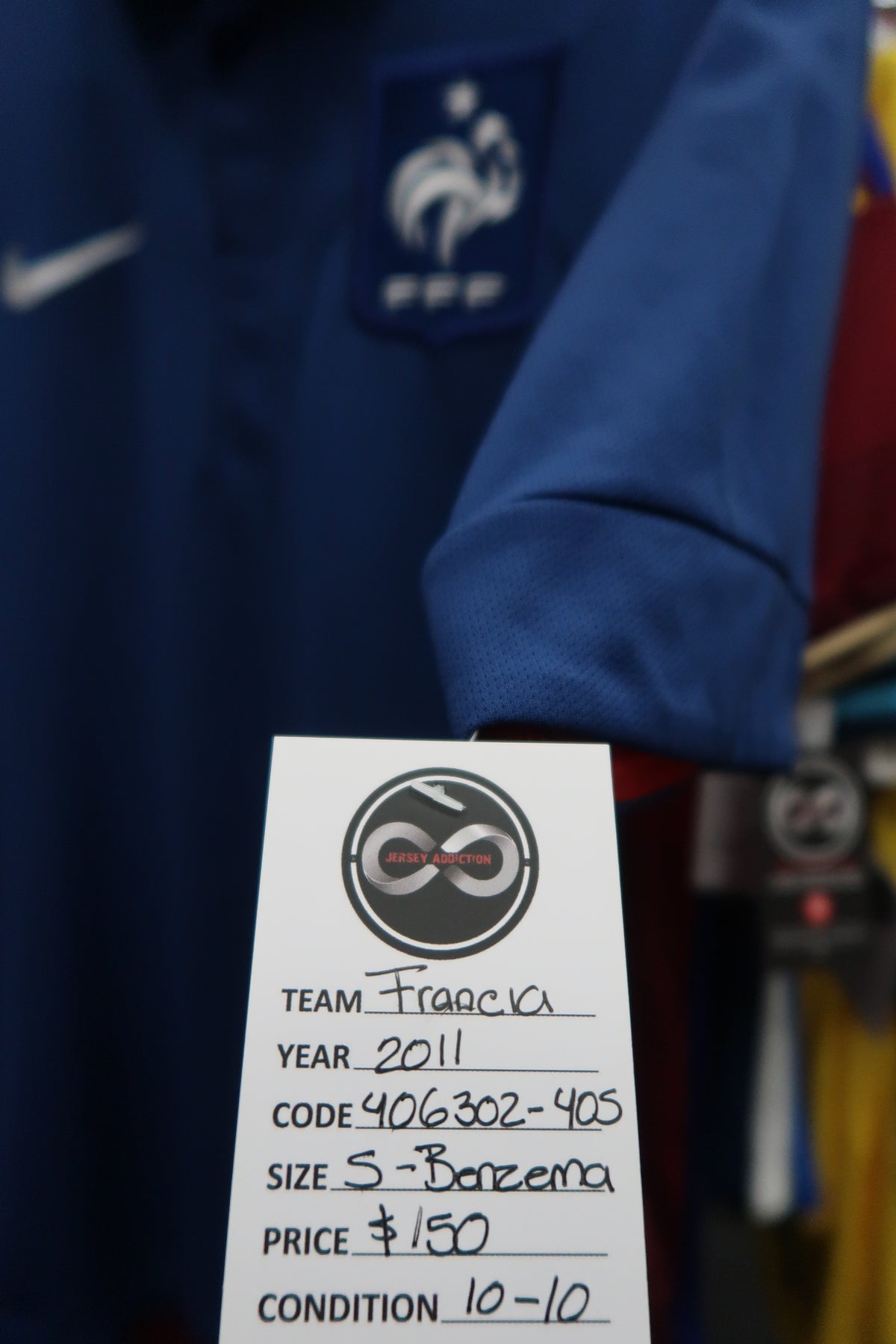 2011 France Karim Benzema 10 Home Jersey